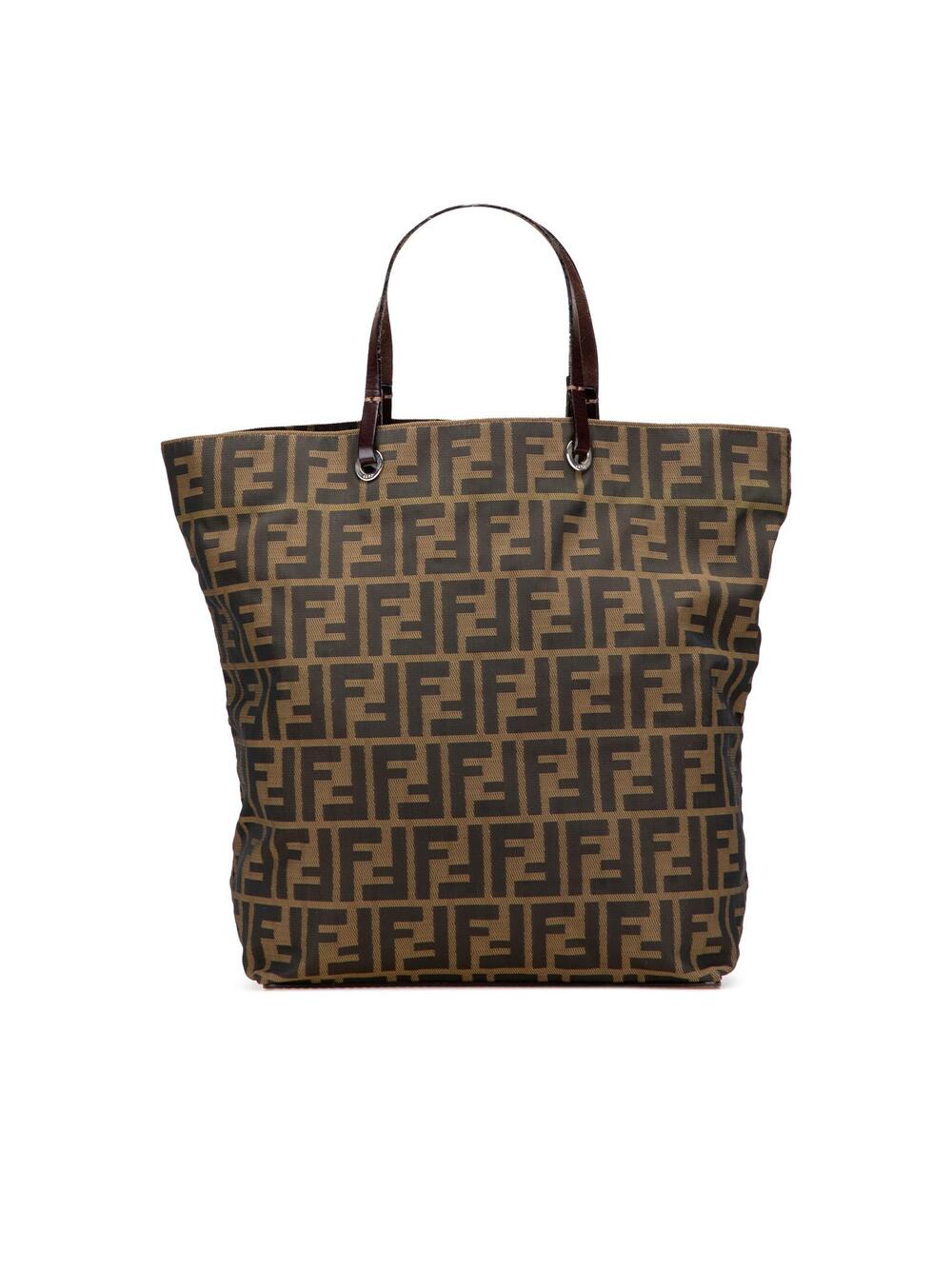 Fendi Zucca Canvas Tote Pre-Loved Brown #362295F48B